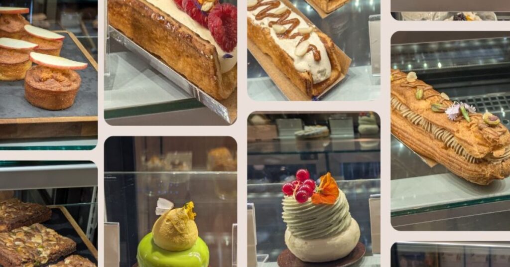 pastry collage diverse pastries