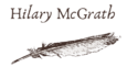 Hilary McGrath logo name + feather